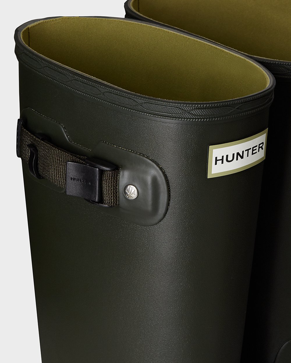 Women Hunter Huntress Leg | Wide Fit Rain Boots Dark Olive | NZ-26041-KSOF